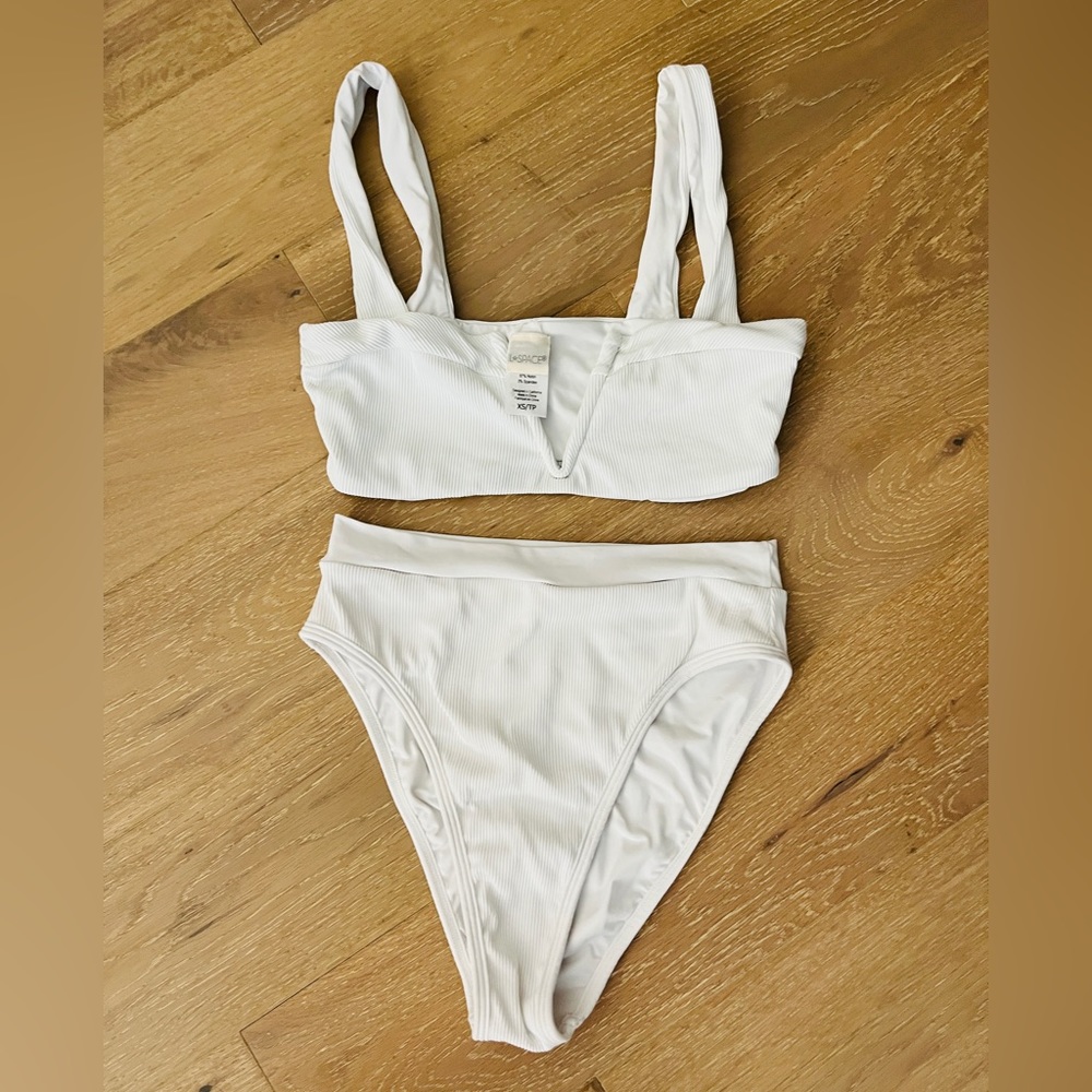 l*space white bikini NWOT